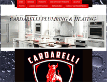 Tablet Screenshot of cardarelliplumbing.com